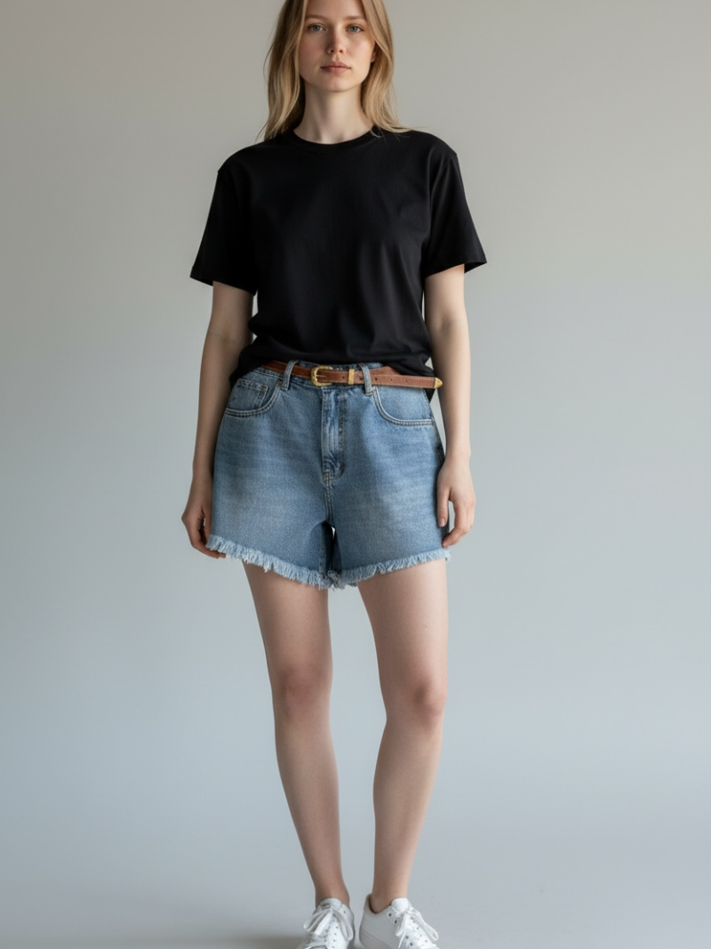 shorts hot pant br a fio cinto