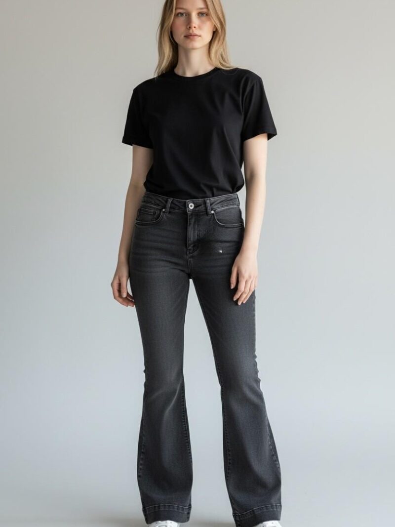c. flare bootcut jeans black